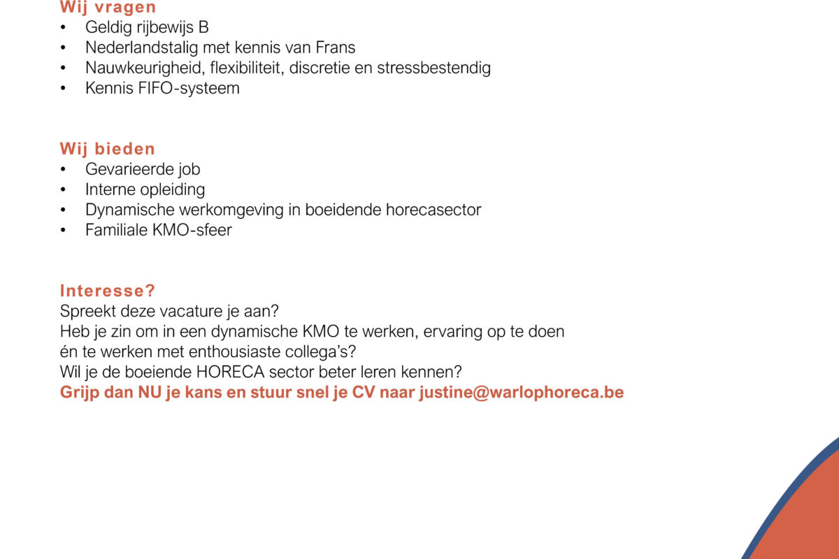 Flexi Chauffeur gezocht!