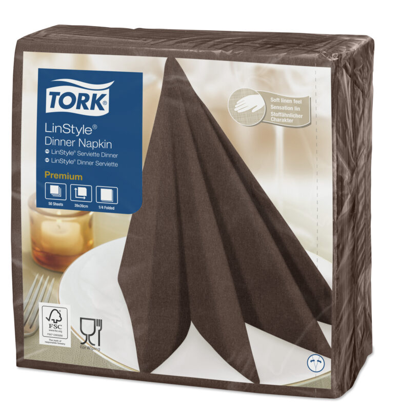 Tork Linstyle Premium servet cacao 39cm 50st (502435)